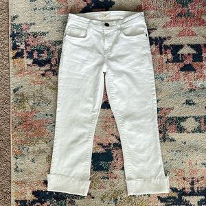CURRENT/ELLIOTT white ankle length jeans